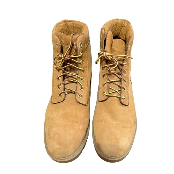 COPY - TIMBERLAND BOOTS SIZE 12 TAN WHEAT NUBUCK WATERPROOF 6" STREETWEAR MENS - Picture 2 of 8